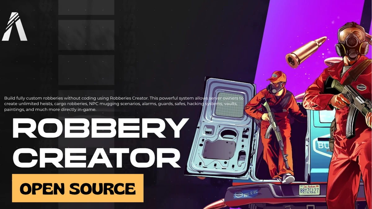 Robberies Creator FiveM | Open Source Heist Creator & Crime Management System